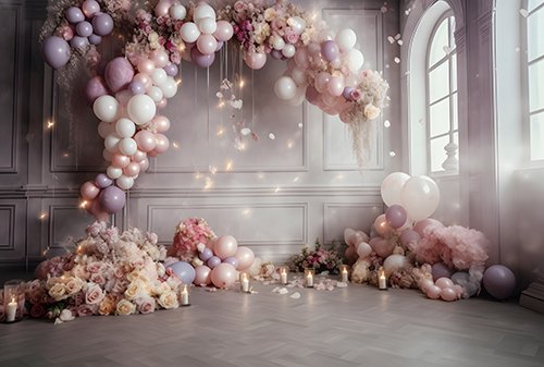 بک گراند PNG کودکانه تولد مناسب آتلیه و پوستر