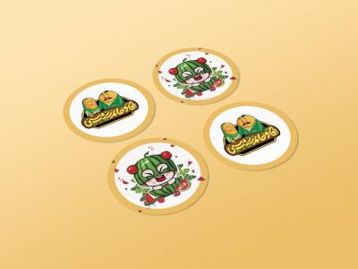  طرح لایه باز موکاپ برچسب