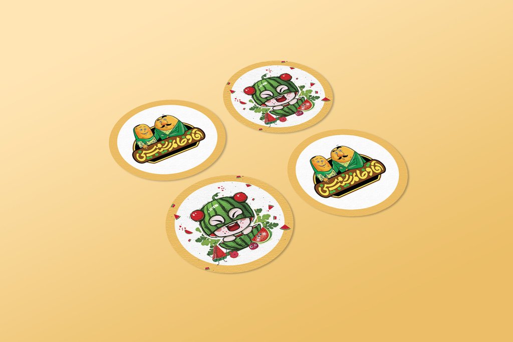  طرح لایه باز موکاپ برچسب