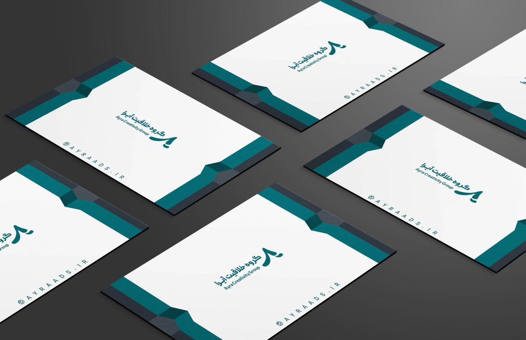 طرح لایه باز موکاپ کارت ویزیت