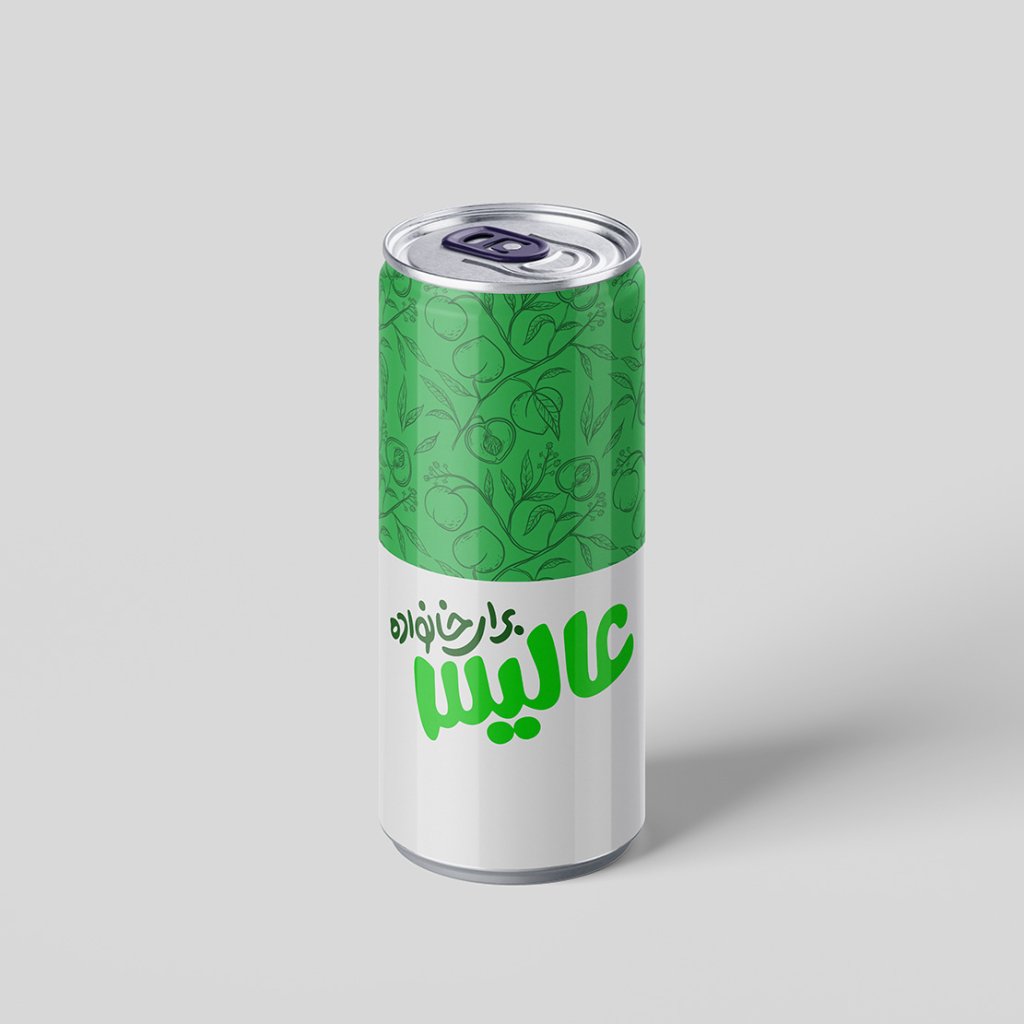  لایه باز موکاپ قوطی نوشیدنی