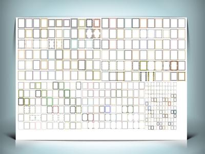 مجموعه 575 طرح وکتوری قاب اسلیمی EPS | قاب‌های اسلامی و سنتی با کیفیت بالا