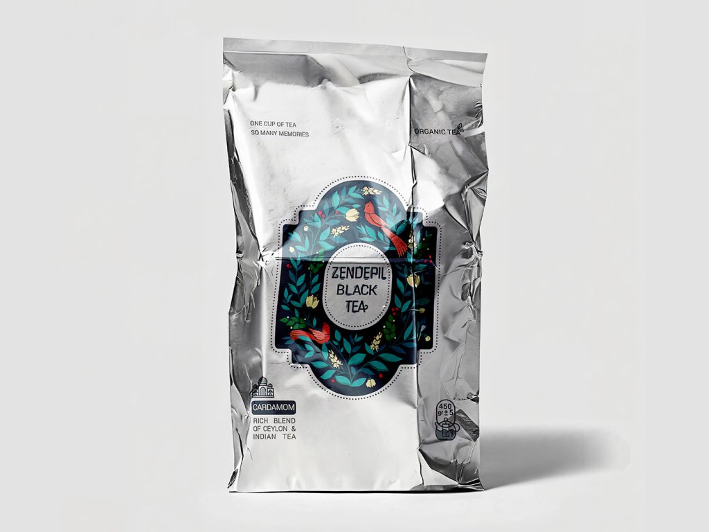  لایه باز موکاپ بسته بندی مواد غذایی