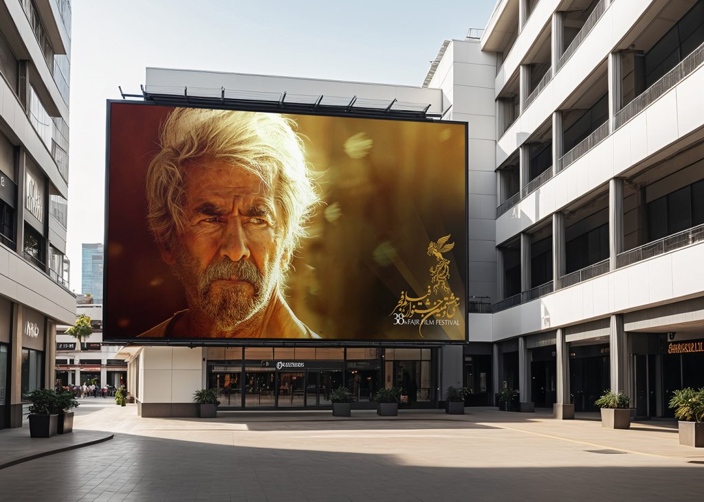  موکاپ لایه باز بیلبورد شهری