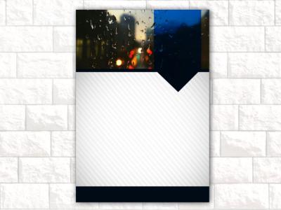 طرح لایه باز فتوشاپ مدل طرح باران