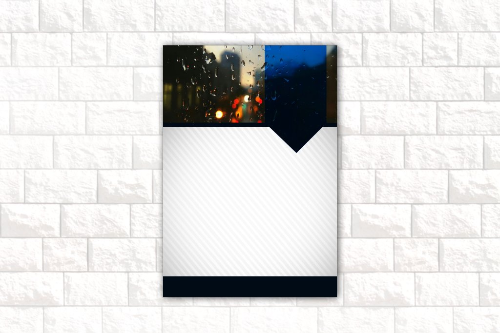 طرح لایه باز فتوشاپ مدل طرح باران