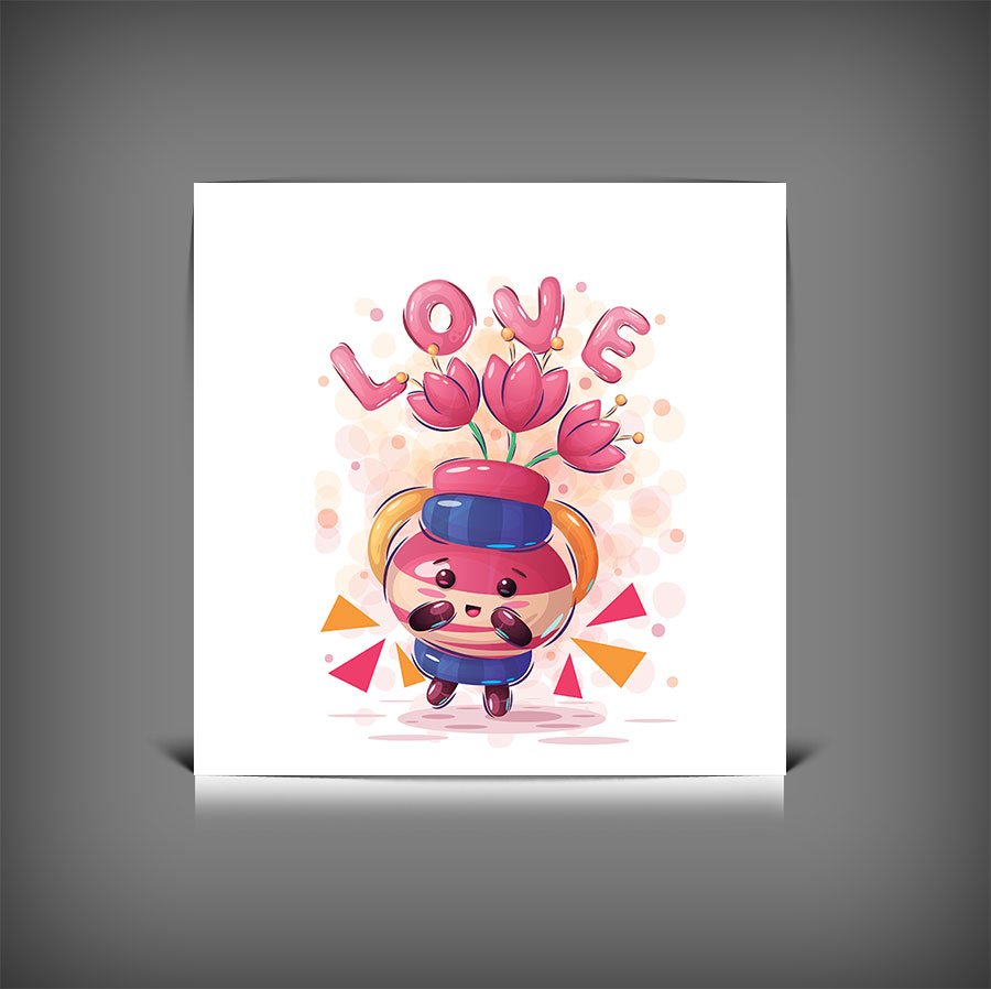 دانلود طرح وکتور حیوان کارتونی بامزه | کاراکتر فانتزی خلاقانه با فرمت EPS و AI 