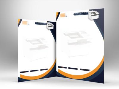 دانلود طرح لایه باز سربرگ پرینتر و ماشین های اداری با فرمت Psd