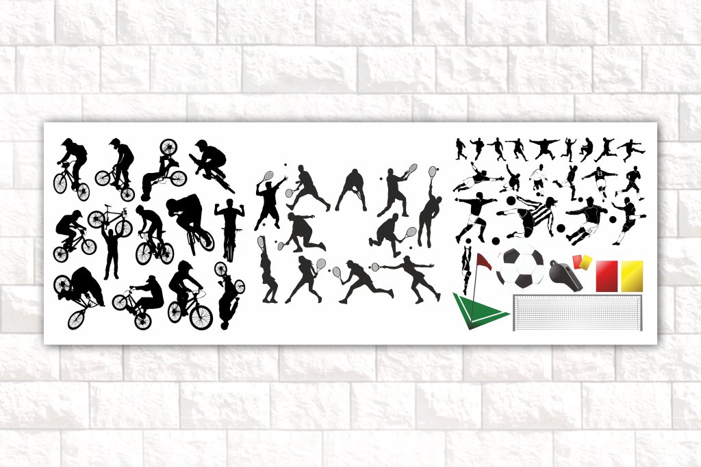 مجموعه وکتور حرکات ورزشی 