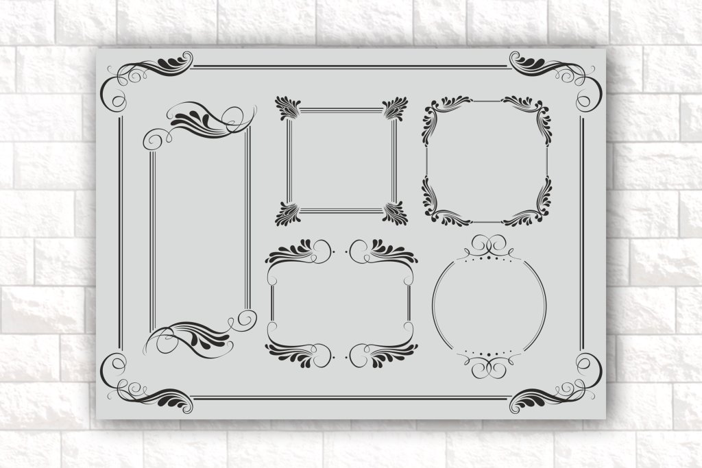 مجموعه طرح لایه باز کادر و حاشیه