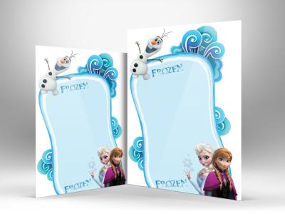 دانلود طرح لایه باز سربرگ آنا و السا (Frozen) کودکانه | PSD قابل ویرایش ویژه مهدکودک و لوازم‌تحریر