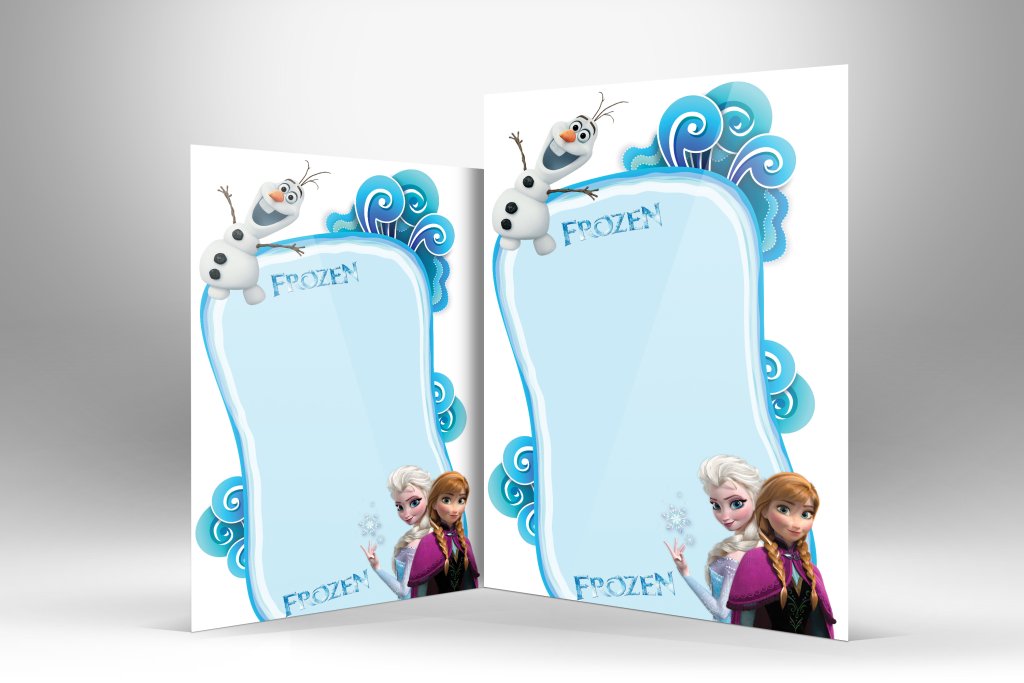 دانلود طرح لایه باز سربرگ آنا و السا (Frozen) کودکانه | PSD قابل ویرایش ویژه مهدکودک و لوازم‌تحریر