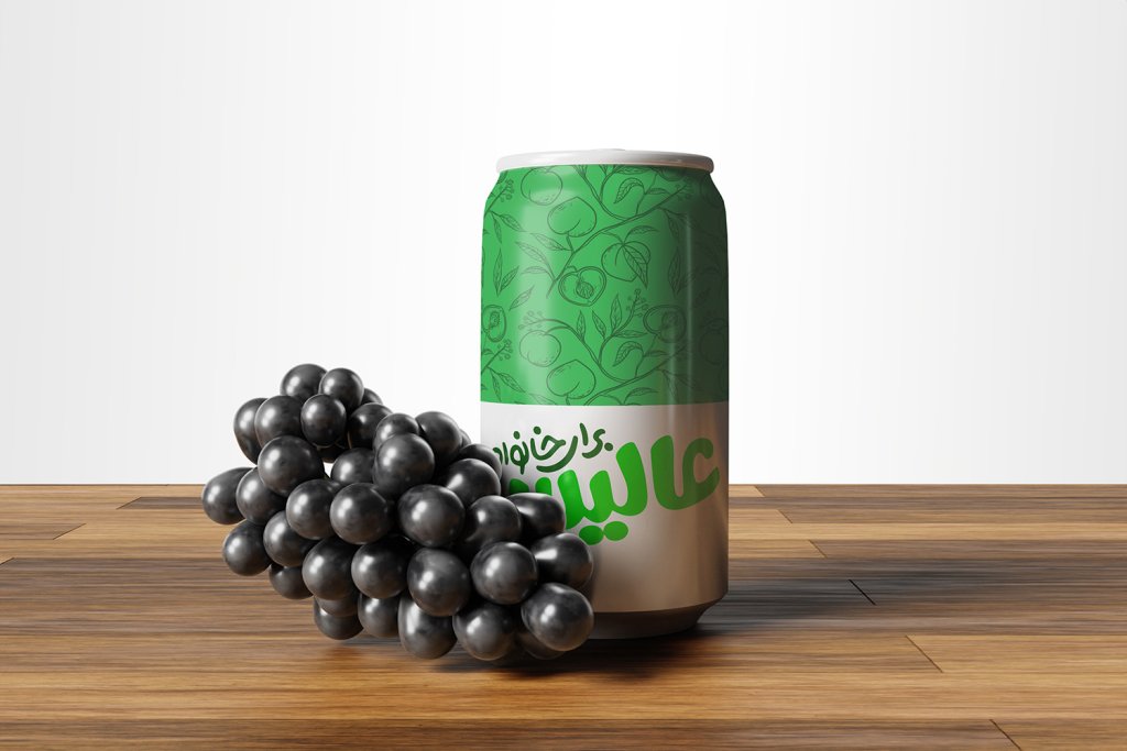  لایه باز موکاپ قوطی نوشیدنی