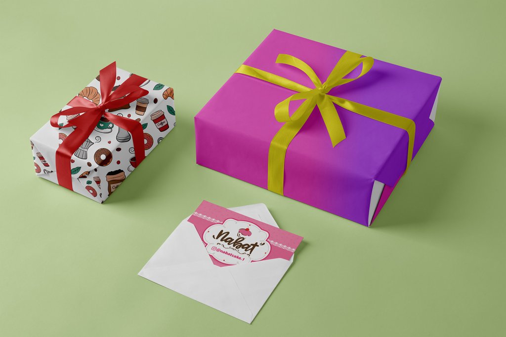  طرح لایه باز موکاپ جعبه کادو