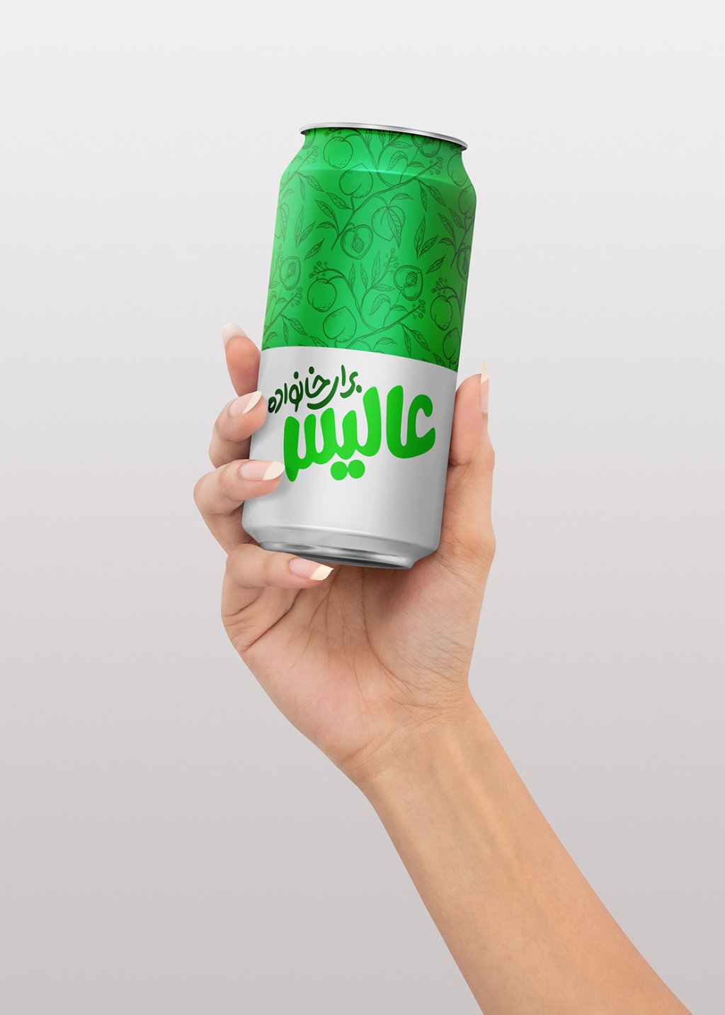  لایه باز موکاپ قوطی نوشیدنی