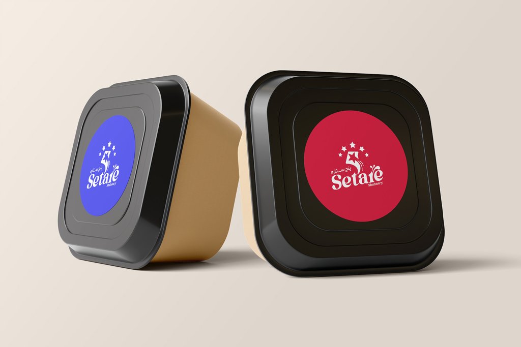  لایه باز موکاپ بسته بندی مواد غذایی