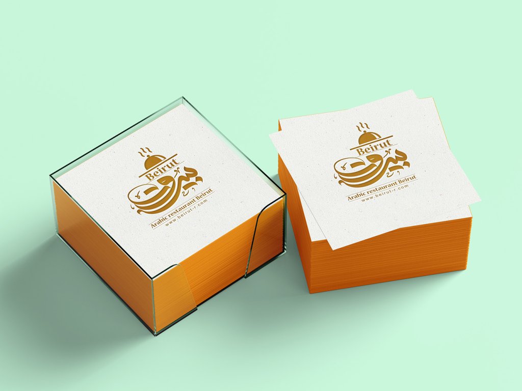  موکاپ لایه باز کاغذ یادداشت