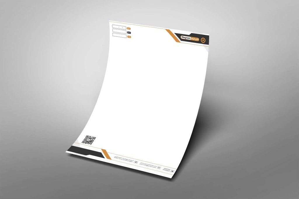 دانلود سربرگ لایه باز لوکس طرح طلایی مینیمال | فایل PSD آماده چاپ 