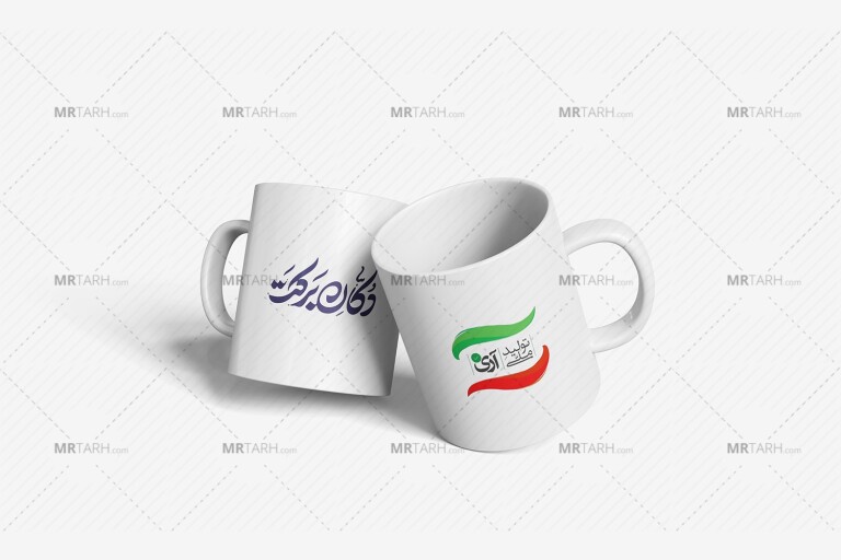 موکاپ-لایه-باز-ماگ-و-لیوان