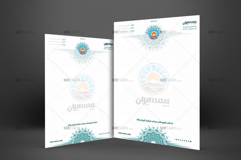 طرح-لایه-باز-سربرگ-بیمه-ایران-با-طراحی-مینیمال-و-ساده-و-شیک-