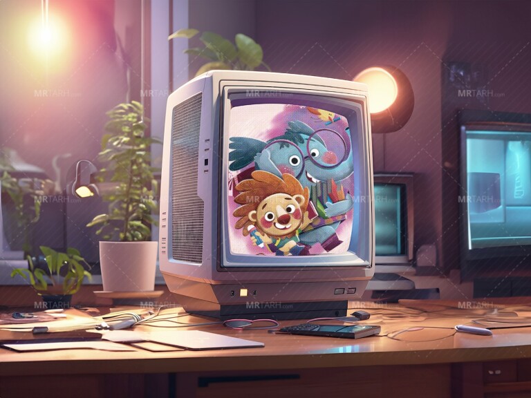 موکاپ-لایه-باز-مانیتور