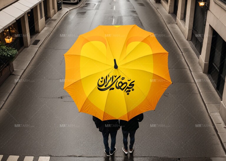 موکاپ-لایه-باز-چتر-تبلیغاتی