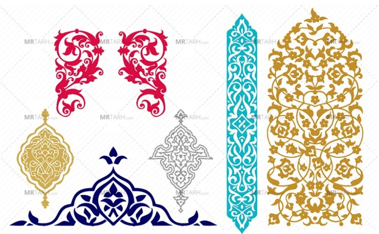 مجموعه-وکتور-اسلیمی-لایه-باز