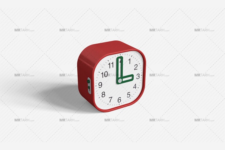 موکاپ-لایه-باز-ساعت-رومیزی