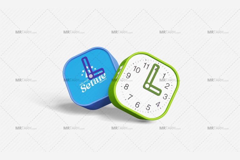 موکاپ-لایه-باز-ساعت-رومیزی