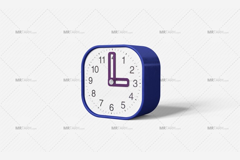 موکاپ-لایه-باز-ساعت-رومیزی