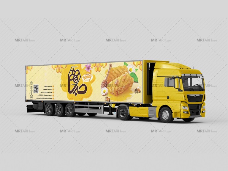 موکاپ-لایه-باز-کامیون