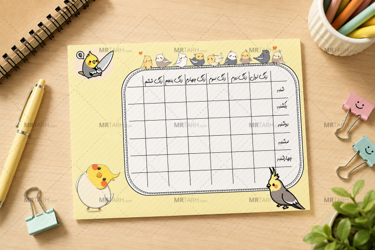 برنامه-هفتگی-کلاسی-عروس-هلندی