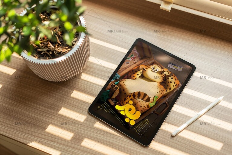 موکاپ-لایه-باز-تبلت