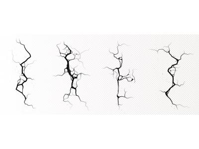 طرح لایه باز ترک و شکاف دیوار