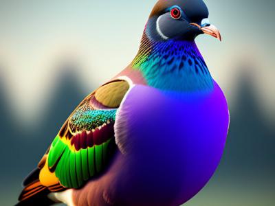 دانلود عکس با کیفیت عالی پرنده با استفاده از هوش مصنوعی